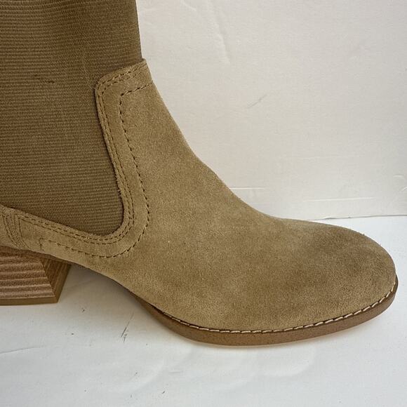 Splendid Women's Size 6.5 M Brown Racha Suede Ankle Boot Block Heel Pull On NIB - Picture 6 of 13